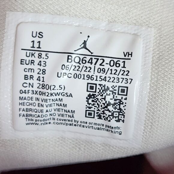 Nike Air Jordan 1 Mid Gym Red Panda Women's 11 Men's 9.5 BQ6472-061 NWOB - Picture 9 of 9